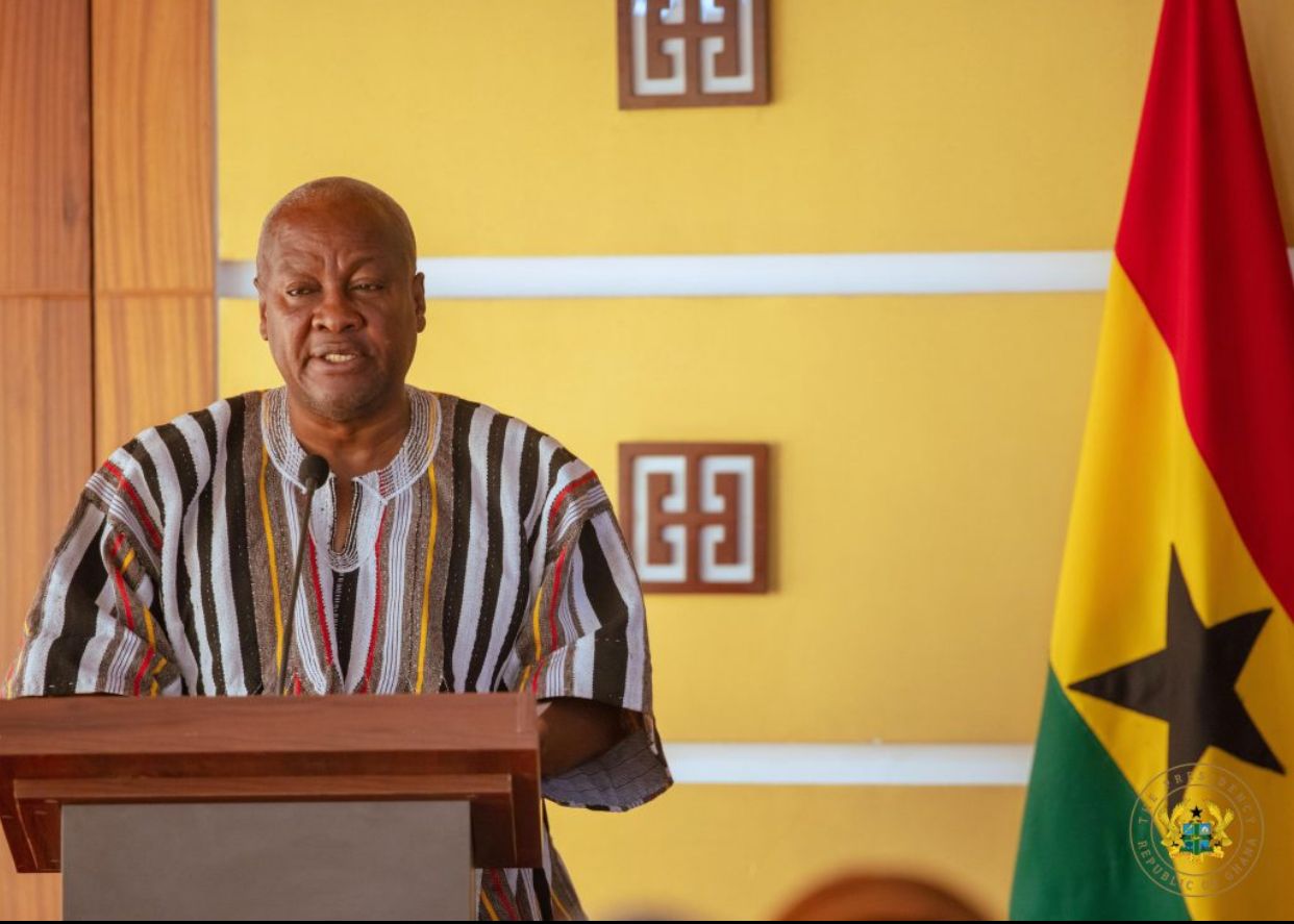 Mahama Clarifies Late-Night Movement of Excavators from Tema Port