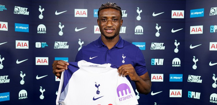 Tottenham Hotspur officially signs Mohammed Kudus from West Ham United.